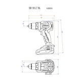 Perceuse a percussion 18V sb 18 lt bl metabox Metabo 602316800