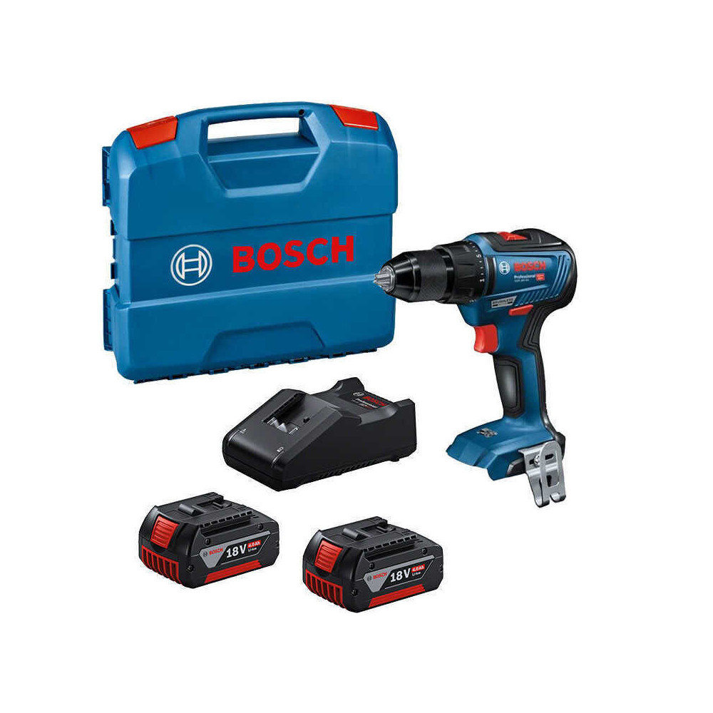 Perceuse visseuse 18V 55NM 2X40 ah GSB18V 55 en coffret Bosch 0615990L7C