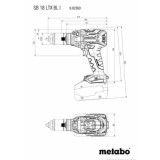 Perceuse a percussion 18V sb 18 ltx bl i metabox Metabo 602360840