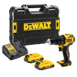 Perceuse a percussion sans fil en coffret Dewalt DCD709D2T qw