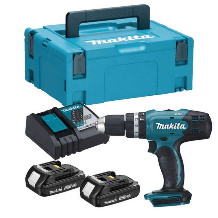 Perceuse visseuse percussion 18V lxt Makita DHP453RYJ