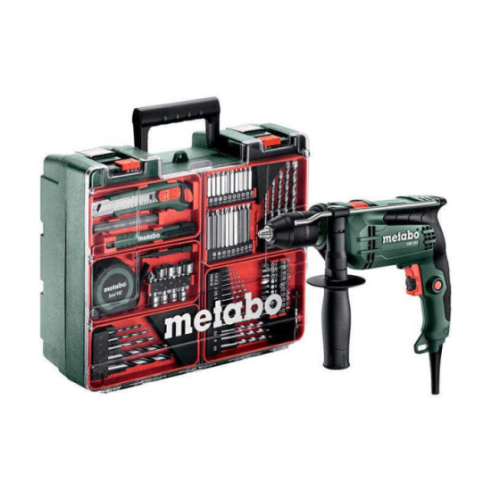 Perceuse a percussion sbe 650 mobile werkstatt dans coffret Metabo 600742870