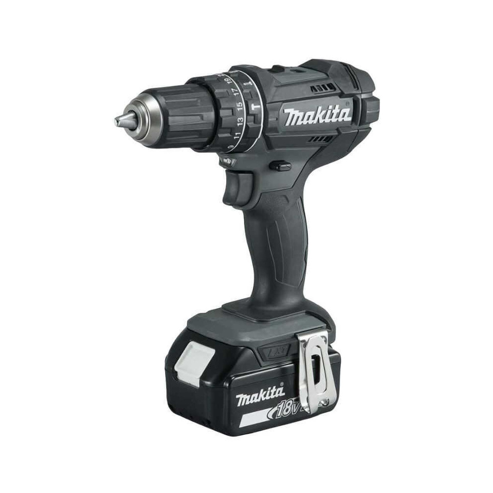 Perceuse visseuse a percussion noir 18 v o 13 mm 3 x 30AH en makpac Makita DHP482F3JB