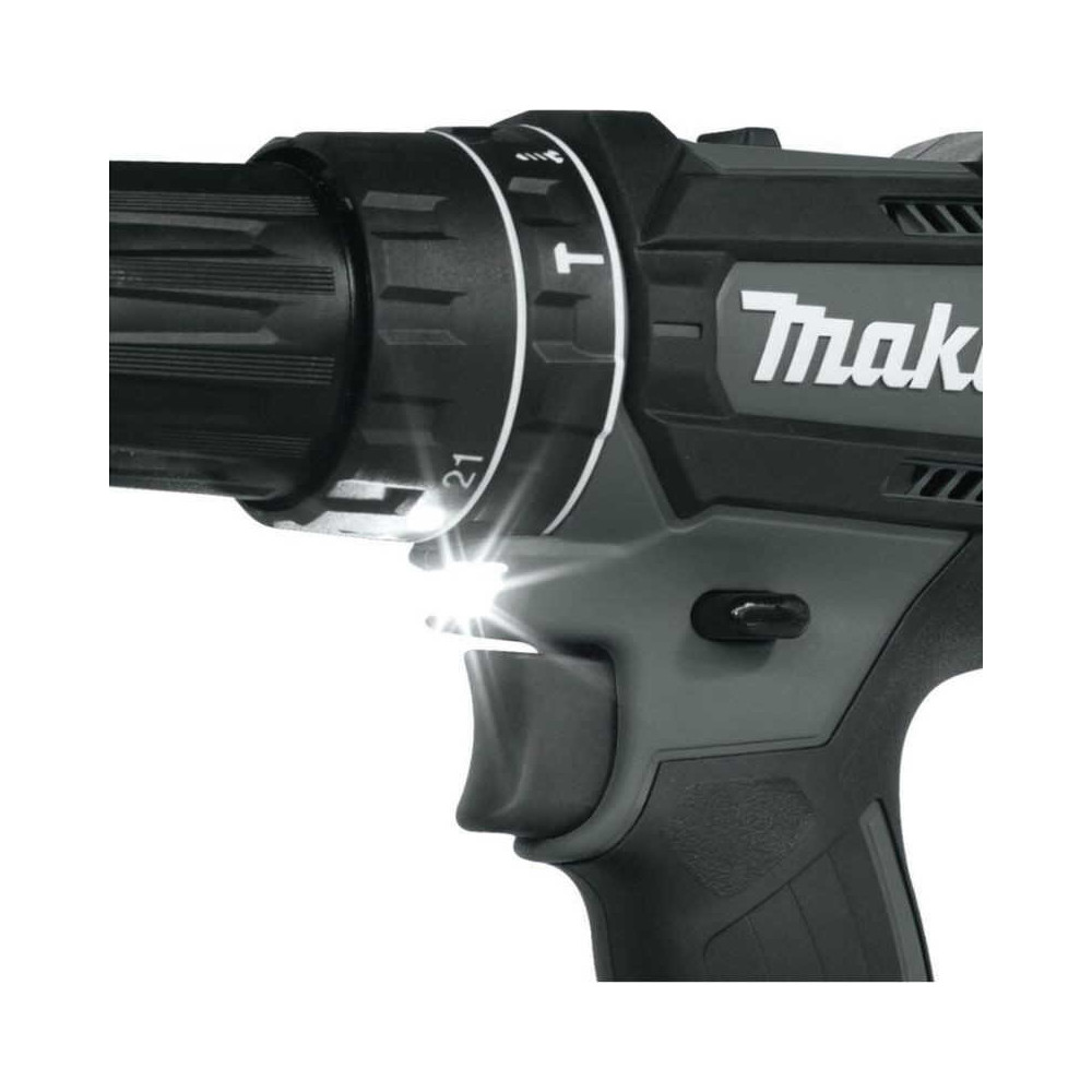 Perceuse visseuse a percussion noir 18 v o 13 mm 3 x 30AH en makpac Makita DHP482F3JB