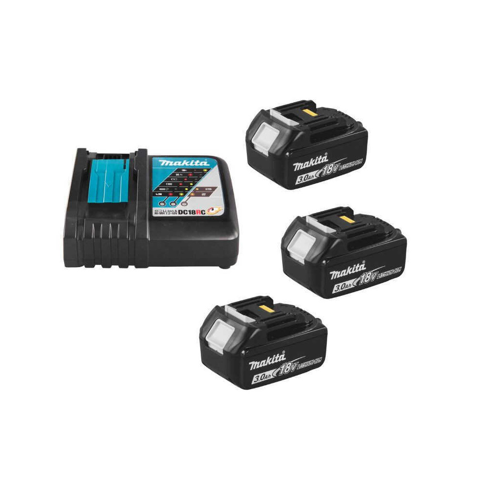 Perceuse visseuse a percussion noir 18 v o 13 mm 3 x 30AH en makpac Makita DHP482F3JB