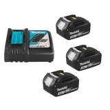 Perceuse visseuse a percussion noir 18 v o 13 mm 3 x 30AH en makpac Makita DHP482F3JB