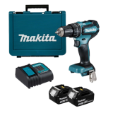 Perceuse percussion 18V 2X30 ah dans mallette Makita DHP485SFE