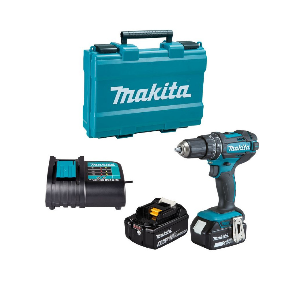 Perceuse visseuse a percussion 18V lxt O13 mm 2X30AH Makita DHP482SFE