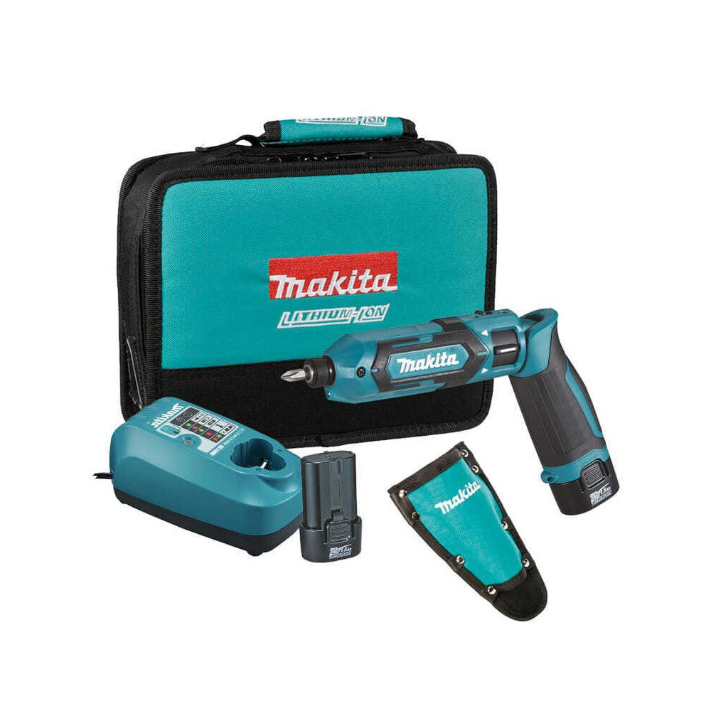 Tourne vis a batterie 72V 2X15 ah avec chargeur dans sacoche Makita TD022DSE