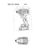 Visseuse chocs ssd 18 lt 200 bl Metabo 602397840