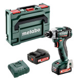 Visseuse a chocs 12V 140 nm 2X20 ah en metabox powermaxx ssd 12 bl Metabo 601115500