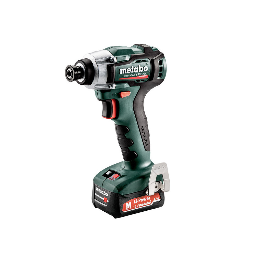 Visseuse a chocs 12V 140 nm 2X20 ah en metabox powermaxx ssd 12 bl Metabo 601115500