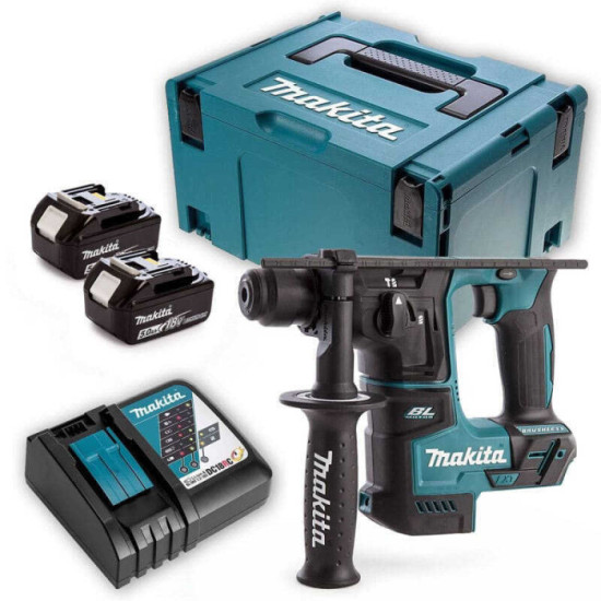 Marteau perforateur 2 batteries chargeur coffret Makita DHR171RTJ