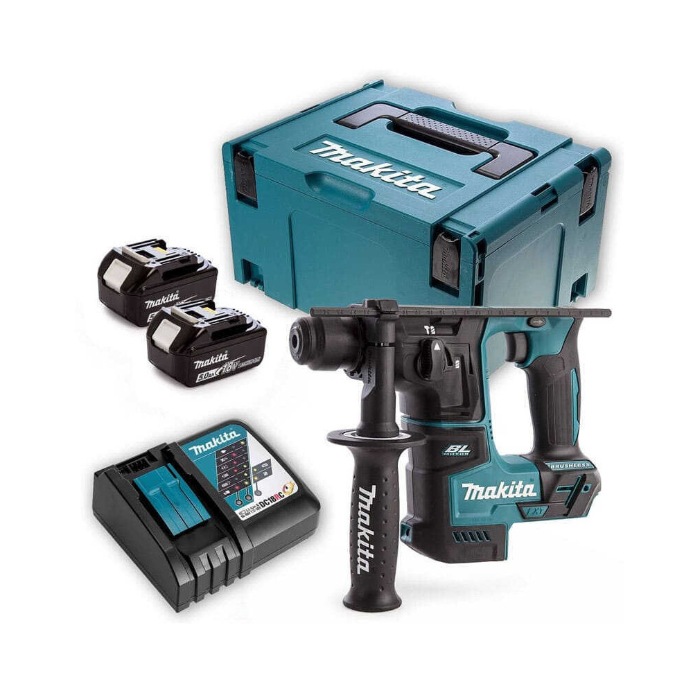 Marteau perforateur 2 batteries chargeur coffret Makita DHR171RTJ