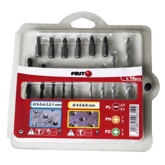 Coffret d'embouts et forets First 16 pièces Diager | ProForPro