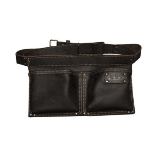 Poche à clous rectangulaire cuir avec ceinture 2 compartiments Dimos | ProForPro