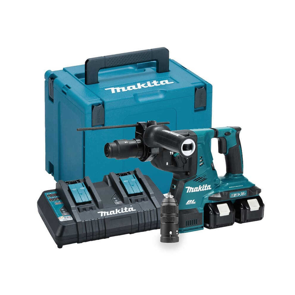 Perfo burineur sans fil 2X50 ah avec chargeur en makpac Makita DHR281PT2J