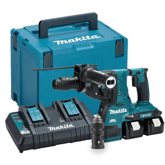Perfo burineur sans fil 2X50 ah avec chargeur en makpac Makita DHR281PT2J