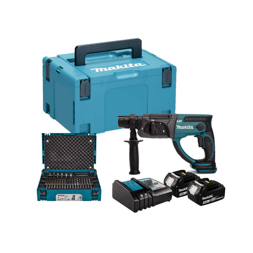 Perforateur burineur sds plus sans fil 2X30 ah Makita DHR202FJX5