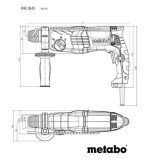 Perforateur burineur sds plus khe 2645 Metabo 601710500