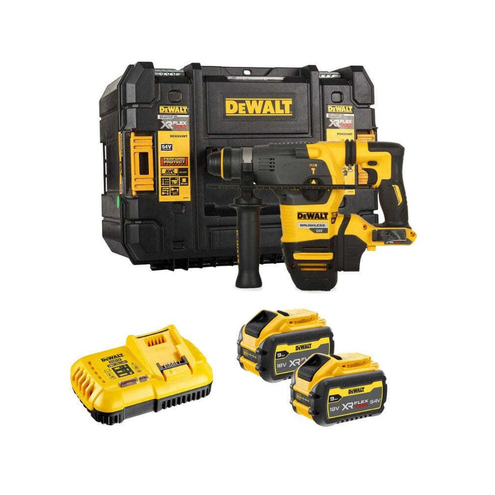 Perforateur sds plus 54V xr flexvolt en coffret Dewalt DCH333X2 qw