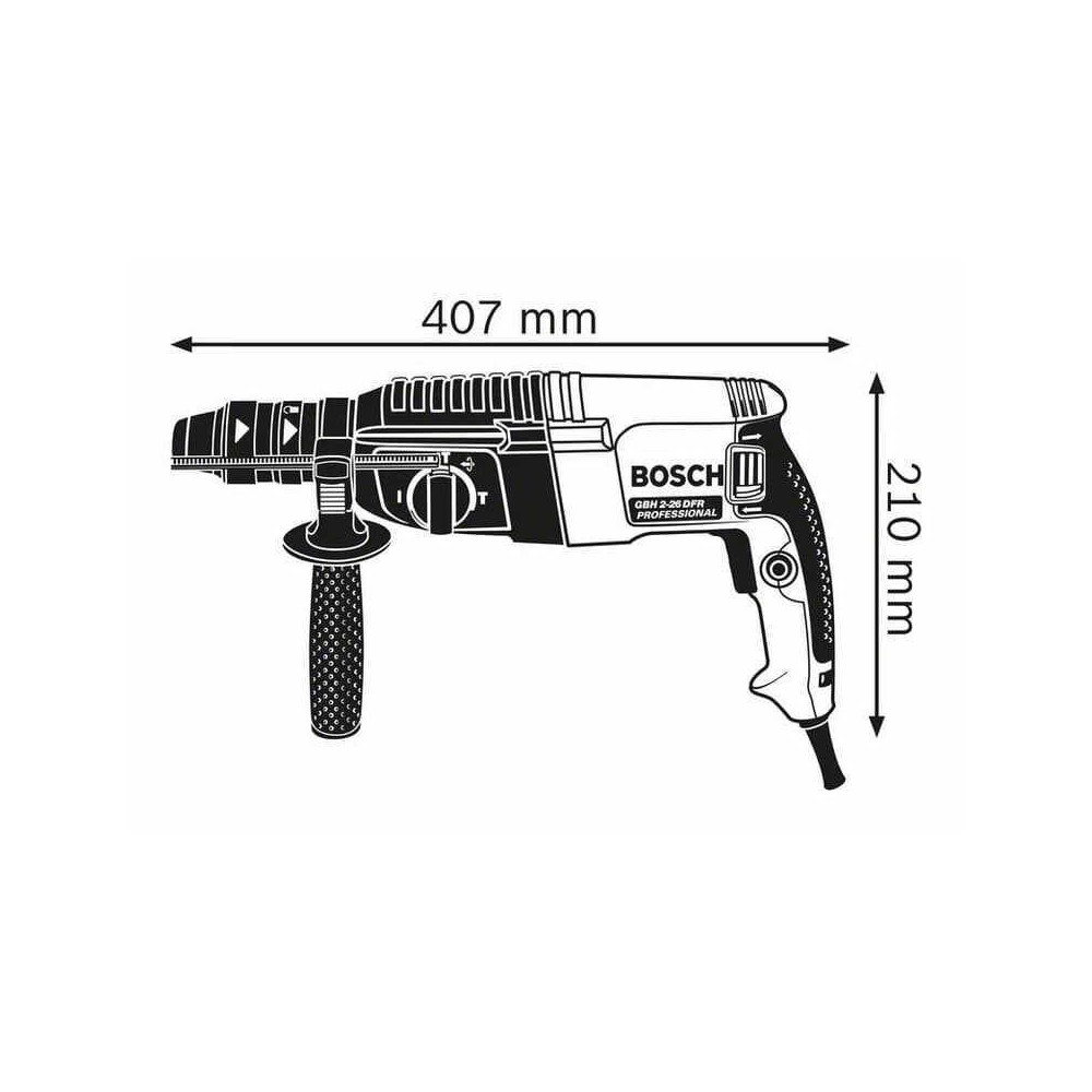 Perforateur sds plus 830W gbh 2 26 f Bosch 06112A4000