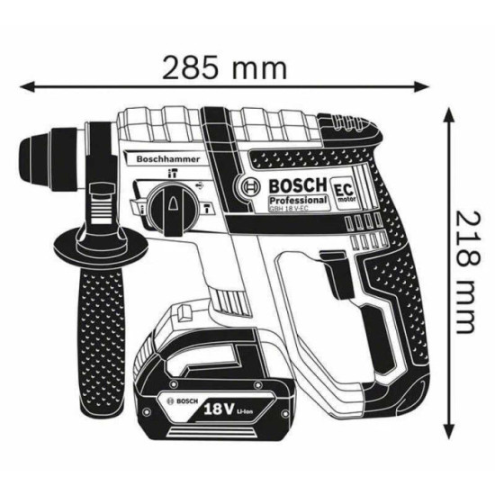 Perforateur 18V Bosch GBH18V ec