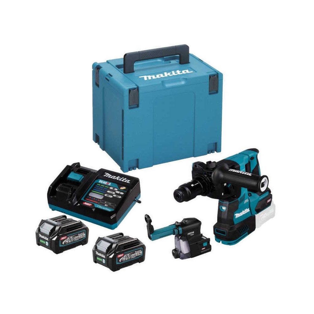 Perfo burineur 40V sds plus 29J 2X25 ah en makpac Makita HR004GD202