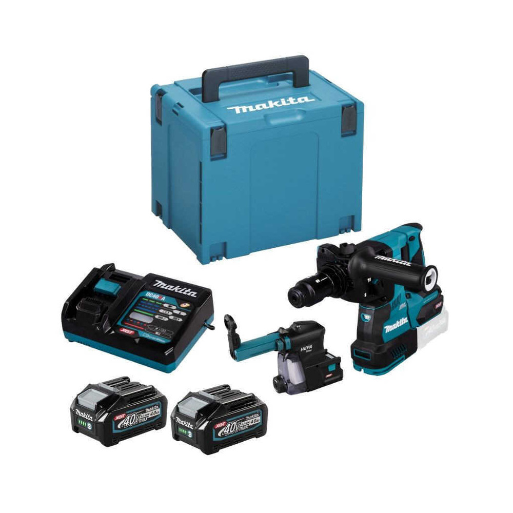 Perfo burineur 40V sds plus 29J 2X40 ah en makpac Makita HR004GM202