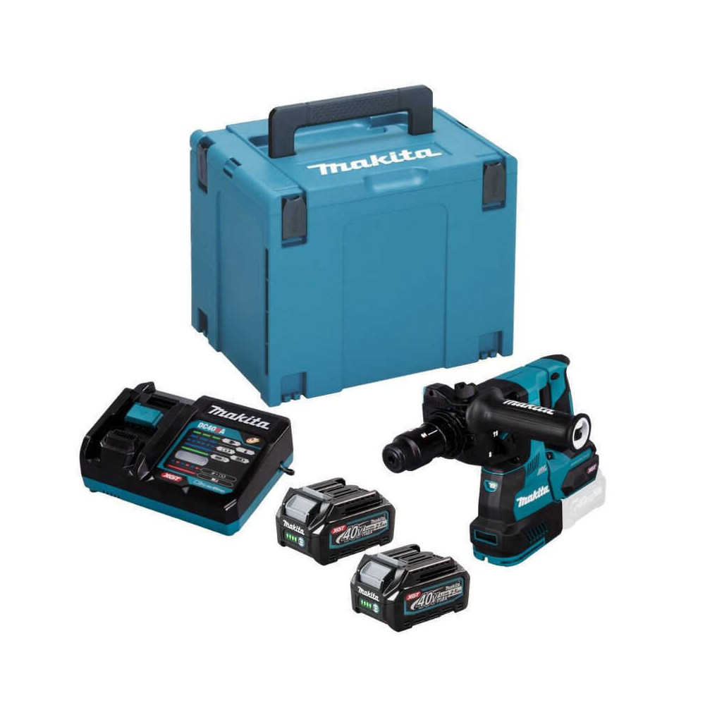Perfo burineur 40V sds plus 29J 2X25 ah en makpac Makita HR004GD201