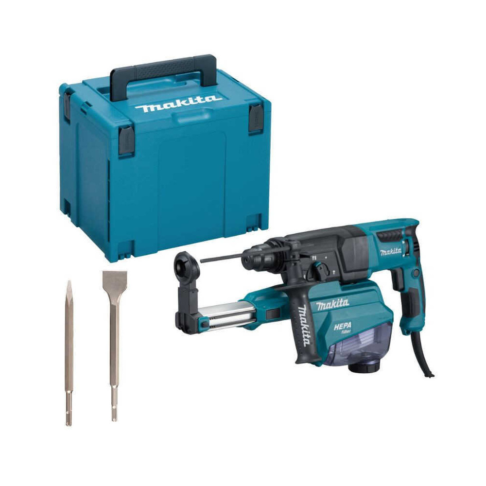 Perfo burineur 800W sds plus 22J 26 mm Makita HR2652JX14