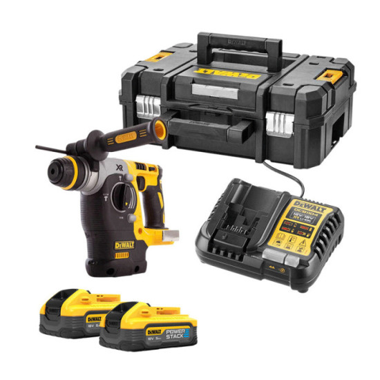 Perforateur burineur xr 18V sds plus 2X50 ah dans tstak Dewalt DCH273H2T qw