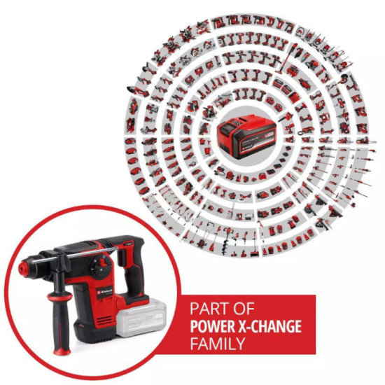 Perforateur burineur 18V tp hd 1826 li bl solo en valise Einhell 4514265