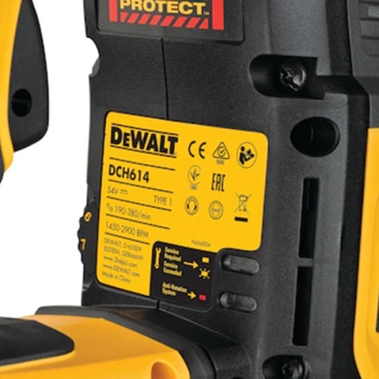 Perforateur burineur 54V 2X90 ah sds max 105J Dewalt DCH614X2 qw