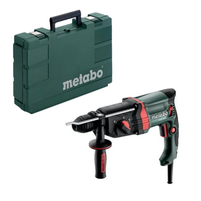 Perforateur burineur sds 800W 24J khe 2445 avec coffret Metabo 601709500