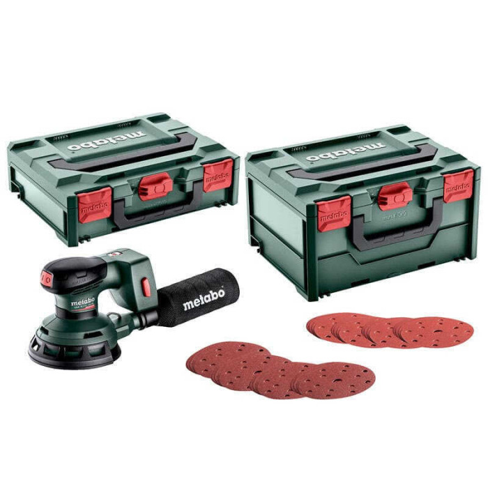 Ponceuse excentrique 18V O125 mm produit seul sxa 18 ltx 125 bl avec accessoires dans metabox Metabo 691200000
