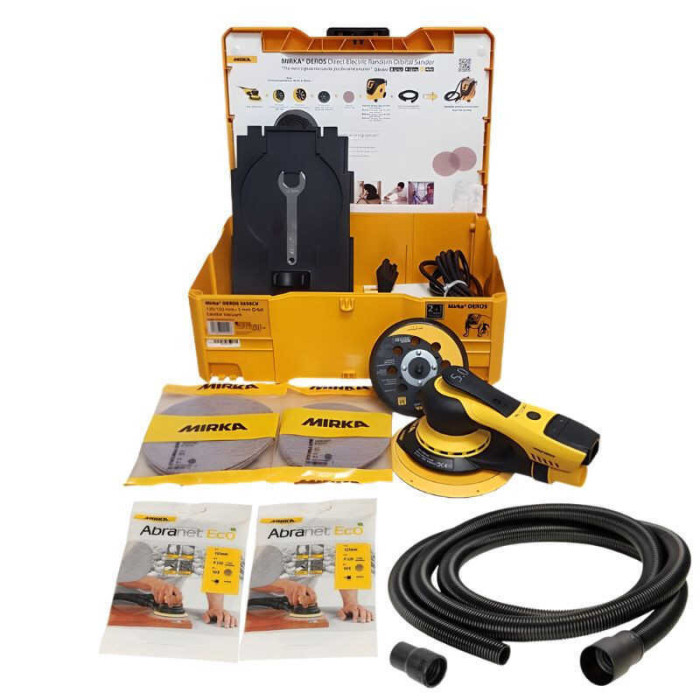 Kit ponceuse excentrique O125 150 mm 48 trous deros 5650 cv Mirka kitderos