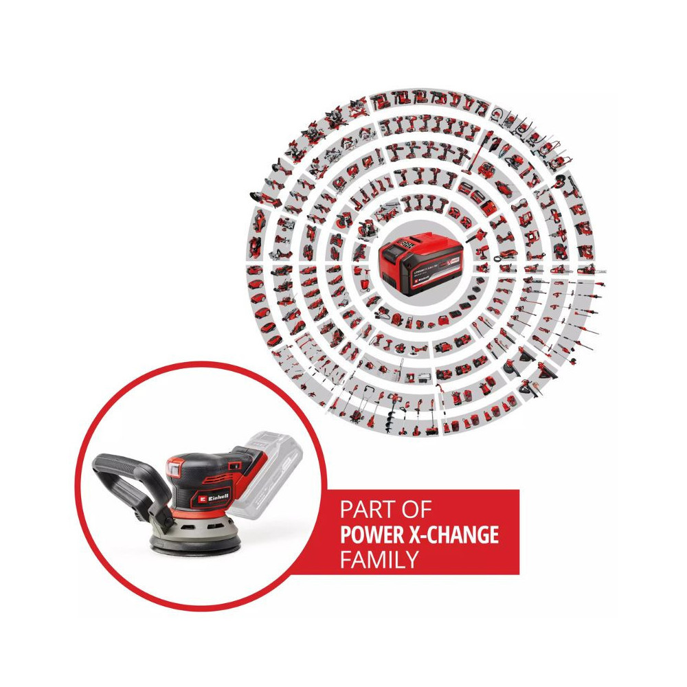 Ponceuse excentrique 18V O125MM tp rs 1832 li bl solo Einhell 4462020