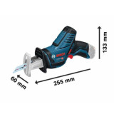Scie sabre 12V gsa 12V 14 en coffret Bosch 060164L905