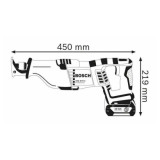 Scie sabre gsa 18 v li en coffret Bosch 060164C801