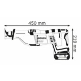 Scie sabre Bosch GSA18V lin