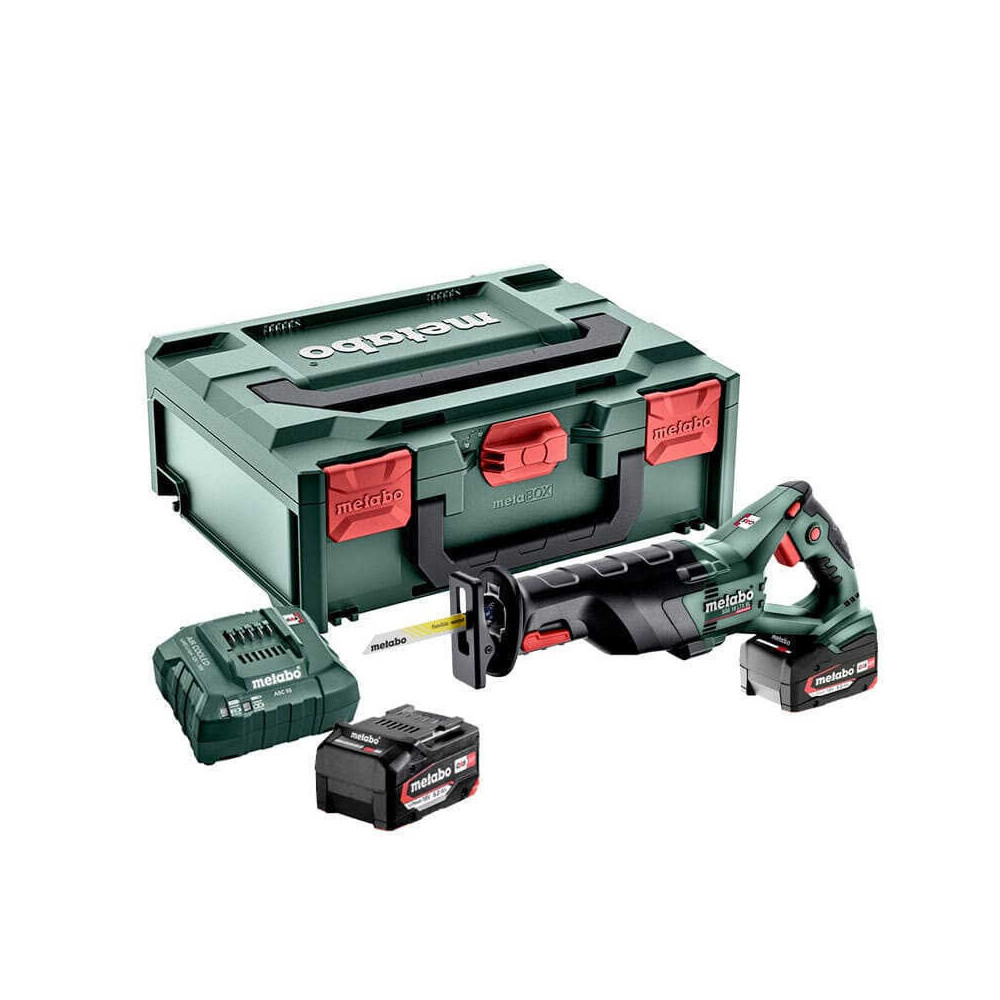 Scie sabre 18V li power 2 x 52 ah sse 18 ltx bl dans metabox Metabo 602267650