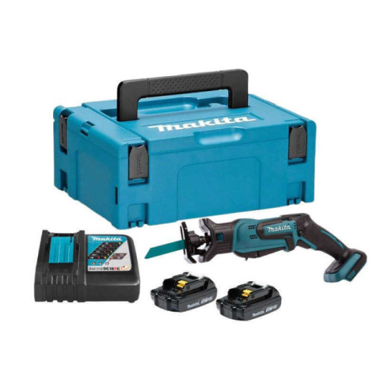 Scie sabre 18V lxt 2X15 ah dans coffret makpac Makita DJR183RYJ