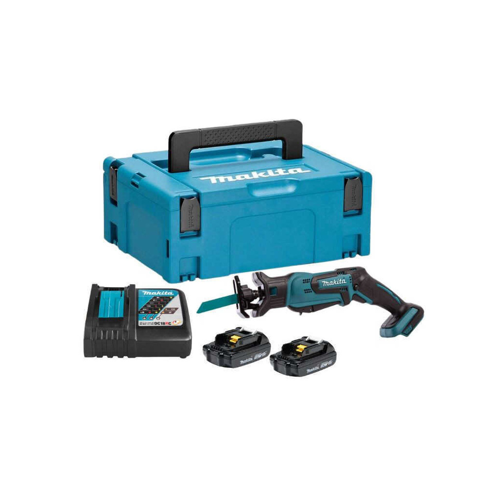 Scie sabre 18V lxt 2X15 ah dans coffret makpac Makita DJR183RYJ