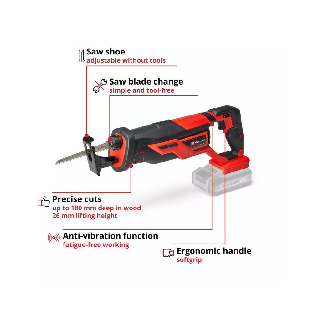 Scie sabre 18V te ap 1826 li solo Einhell 4326290