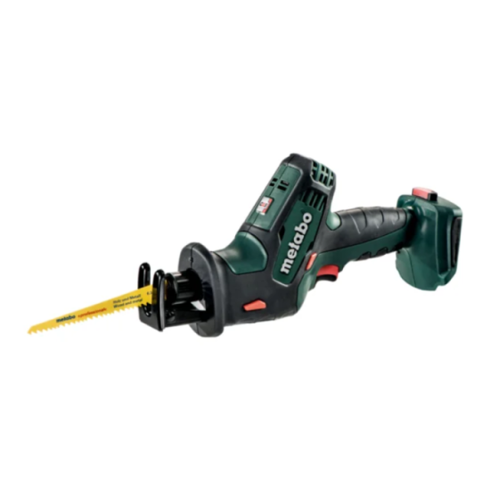 Scie sabre 18V solo sse 18 ltx compact en coffret Metabo 602266860