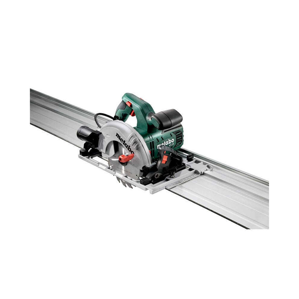 Scie circulaire electrique ks 55 fs set avec rail de guidage Metabo 691064000