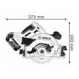 Scie circulaire gks 18V 57 g Bosch 06016A2101