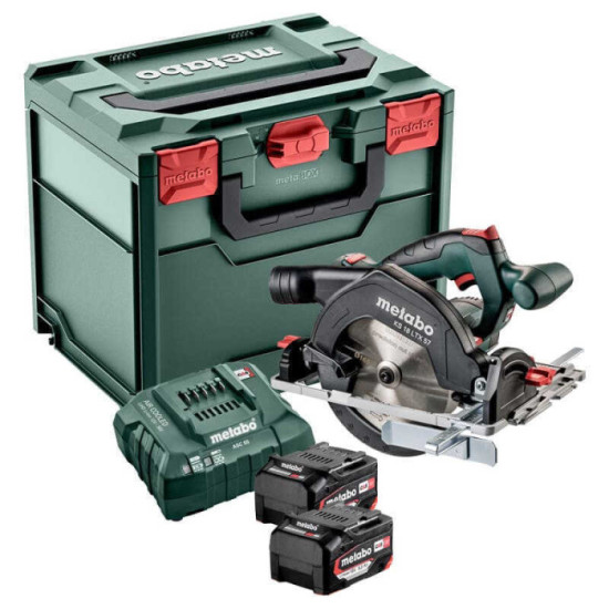 Scie circulaire sans fil 165 mm ks 18 ltx 57 en coffret Metabo 601857700
