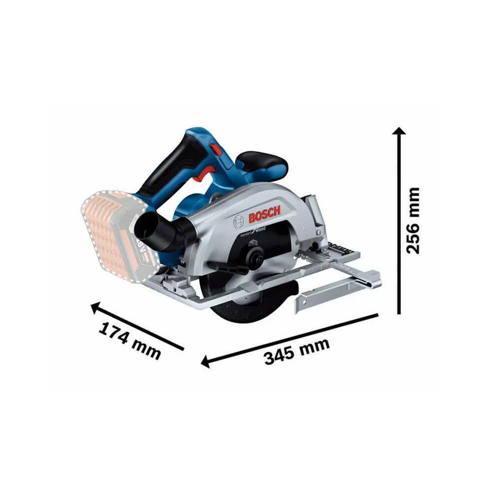 Scie circulaire sans fil 18V gks li Bosch 06016C1221